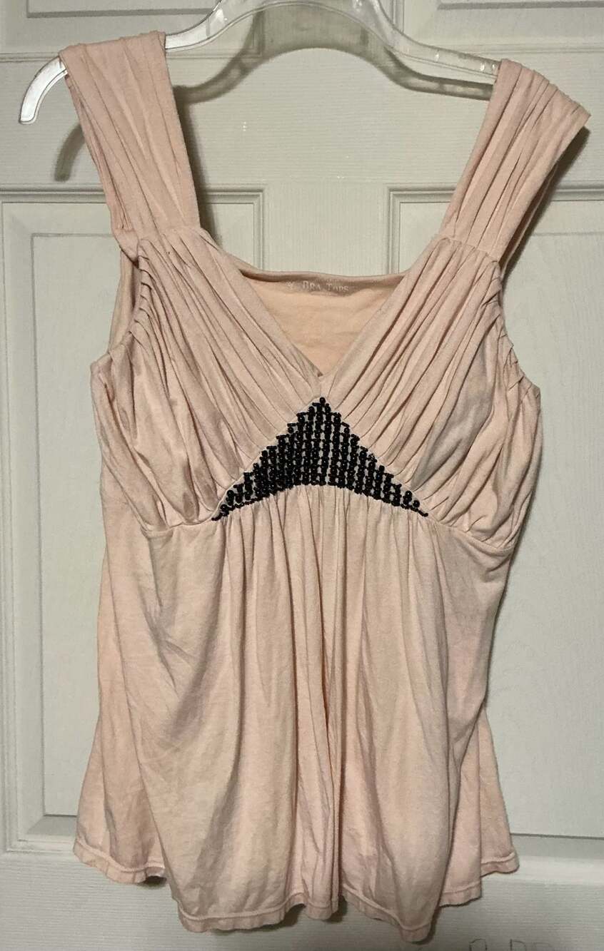 Victoria's Secret Vintage Bra Top Pink Beaded Tank Top